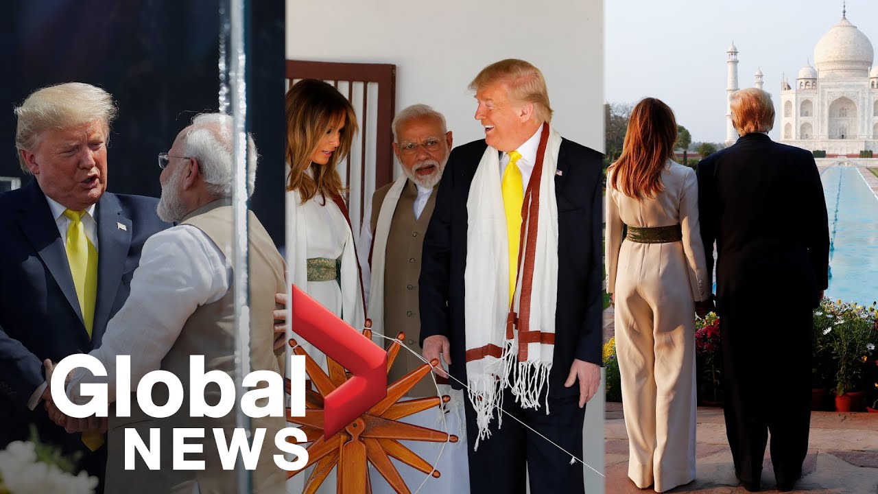 Trump visits Taj Mahal, tours Gandhi's former home on first India state trip | HIGHLIGHTS