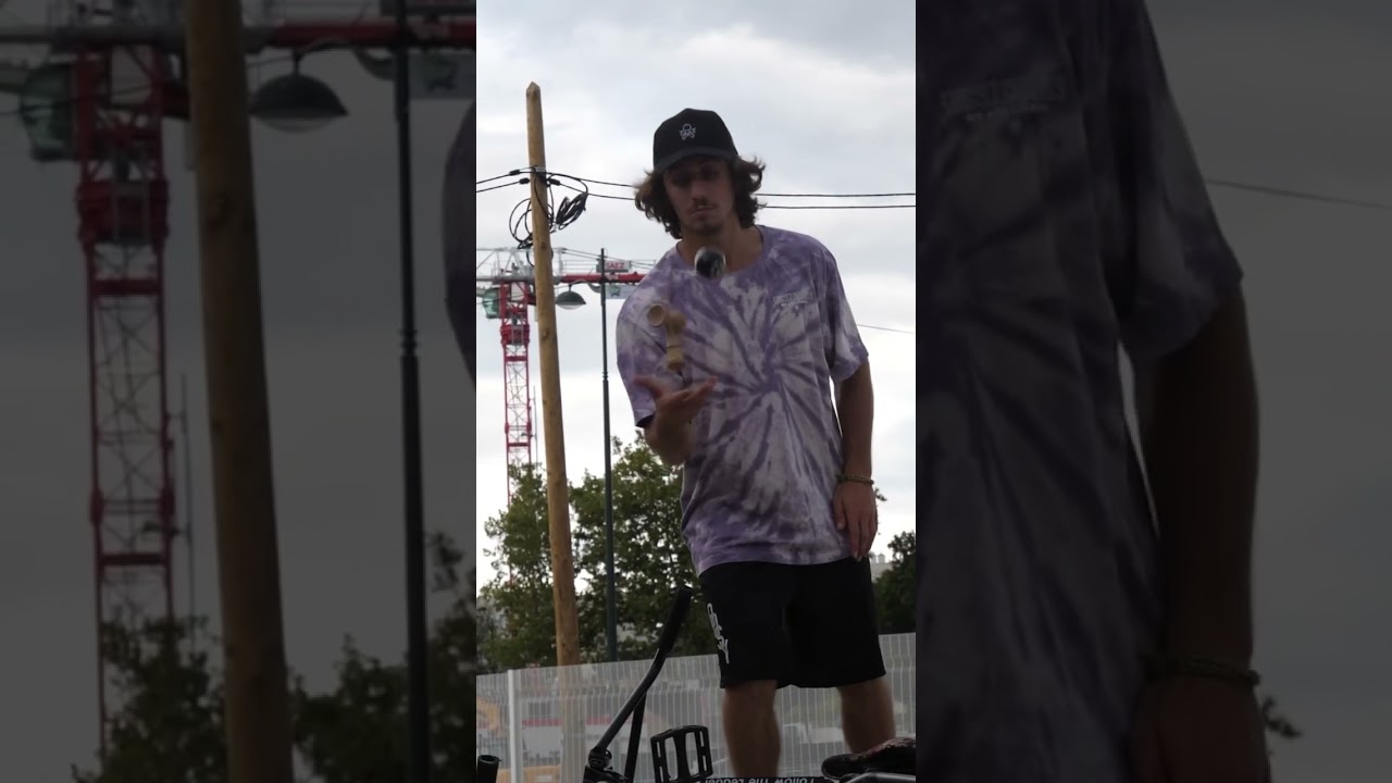 BMX 🤝 KENDAMA #kendamaconnectsworlds #bmx #kendamatricks #juggle #laced #france [ PJ Martini ]