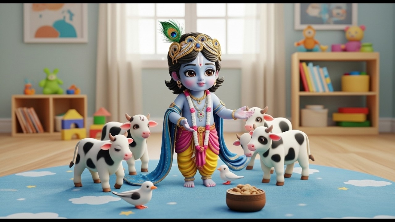 छोटी छोटी गैया छोटे छोटे ग्वाल। Choti Choti Gaiya Chote Chote Gwal। #kanha #krishna #krishnabhajan