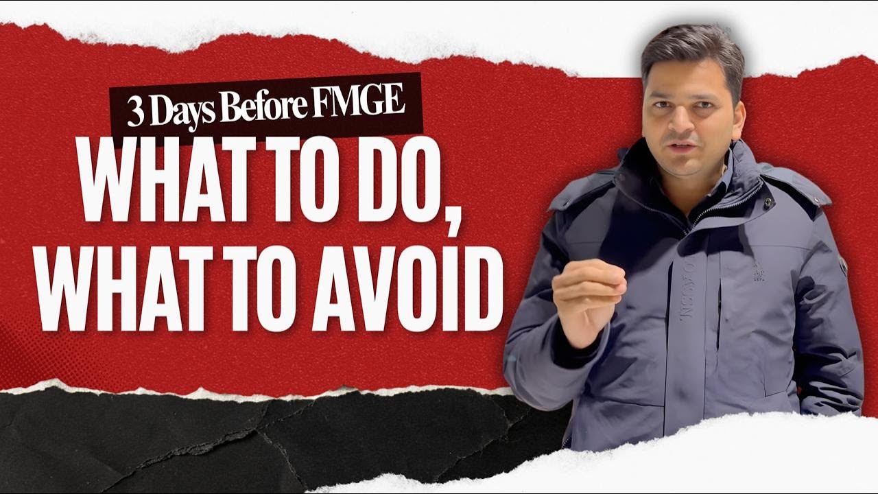 FMGE January 2026 Exam Day Strategy | FMGE Tips and Tricks | FMGE Exam Day Tips | FMGE Exam Strategy