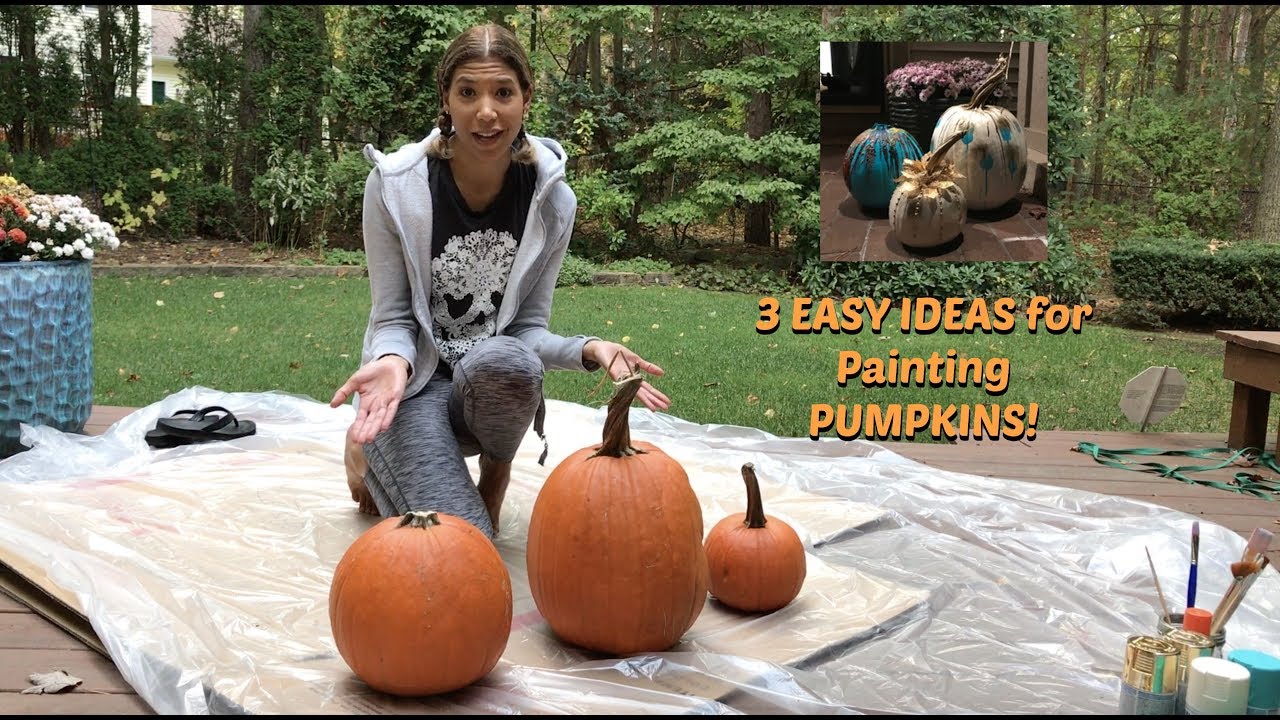 3 EASY PAINTED PUMPKIN IDEAS | ChiGirl Adventures | DIY Tutorial