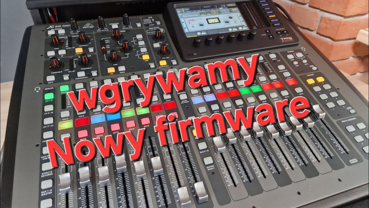 Jak wgrać nowy firmware do Behringer X32?