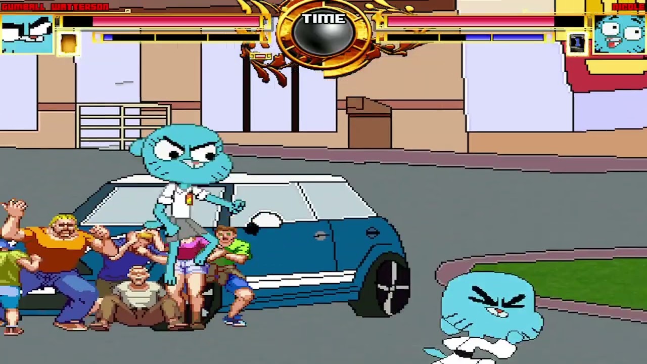NICK54222 MUGEN: Gumball Watterson VS Nicole Watterson