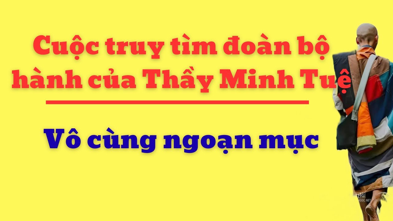 Cuộc truy tìm đoàn bộ hành của Thích Minh Tuệ vô cùng ngoạn mục