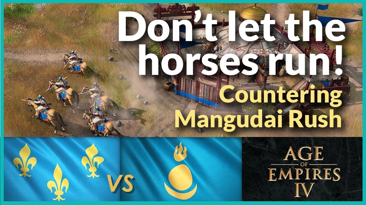 AoE4 - How to counter Mangudai Rush?