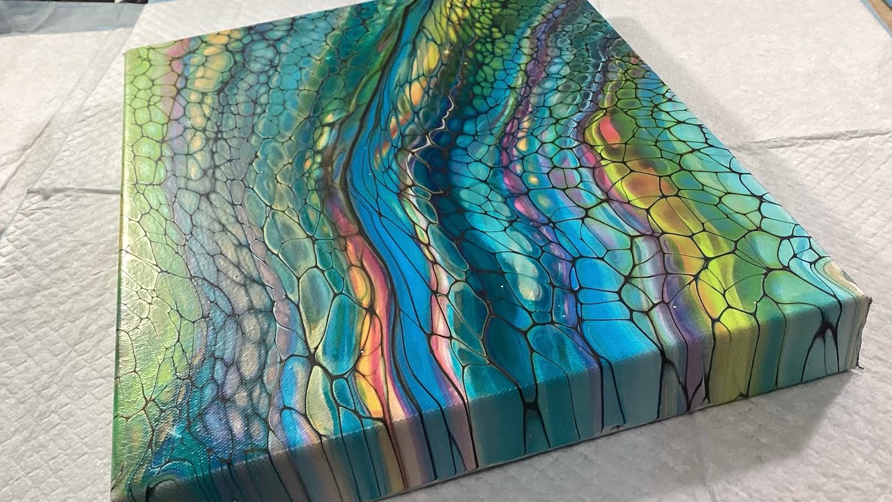 Dustpan Transfer Swipe| Acrylic Pour Painting [Secret Tip]