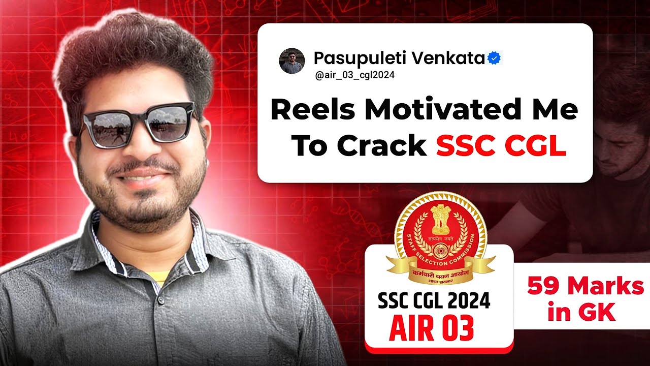 SSC CGL 2024 AIR 3 | PASUPULETI VENKATA | PARMAR PODCAST