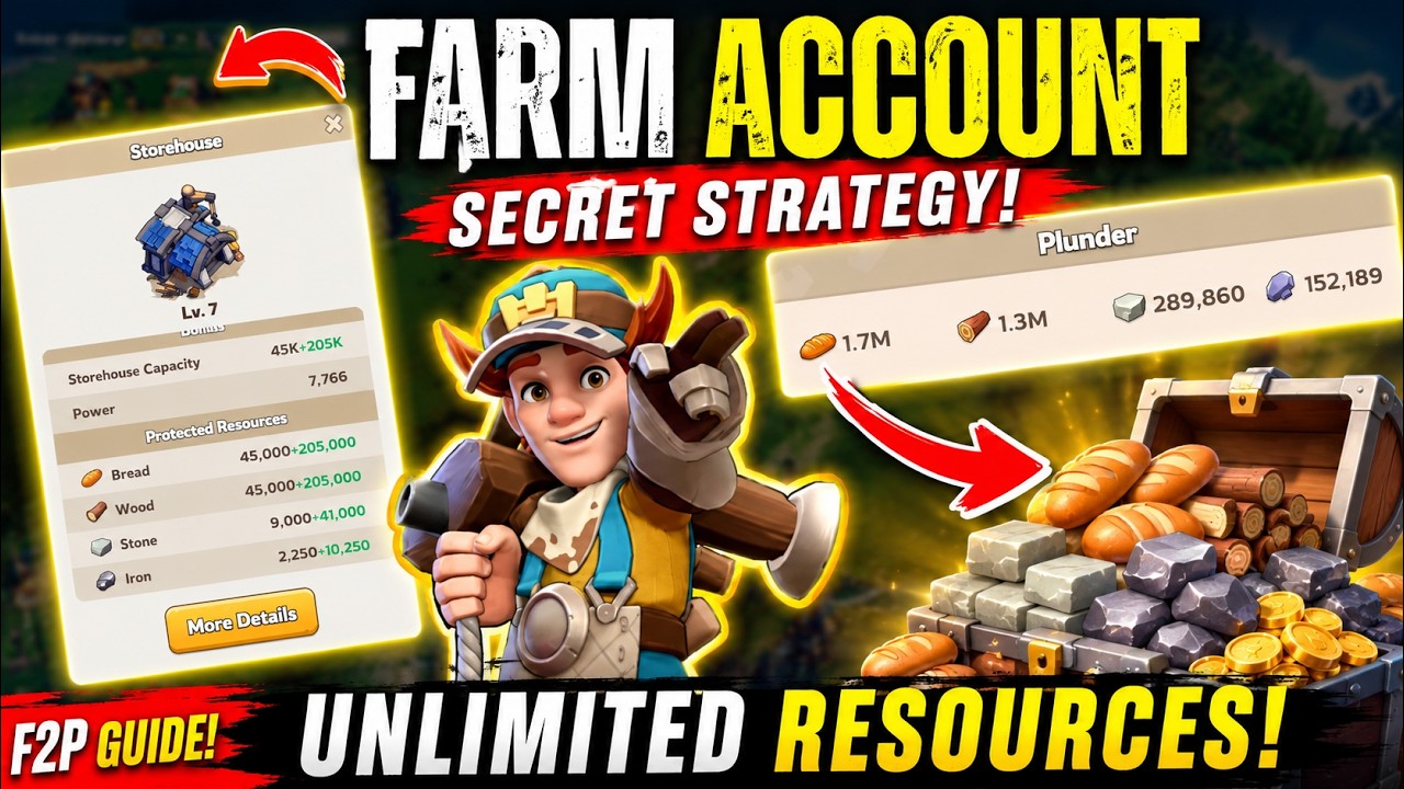 Kingshot Farm Account Guide (2026) | Unlimited Resources for F2P Players