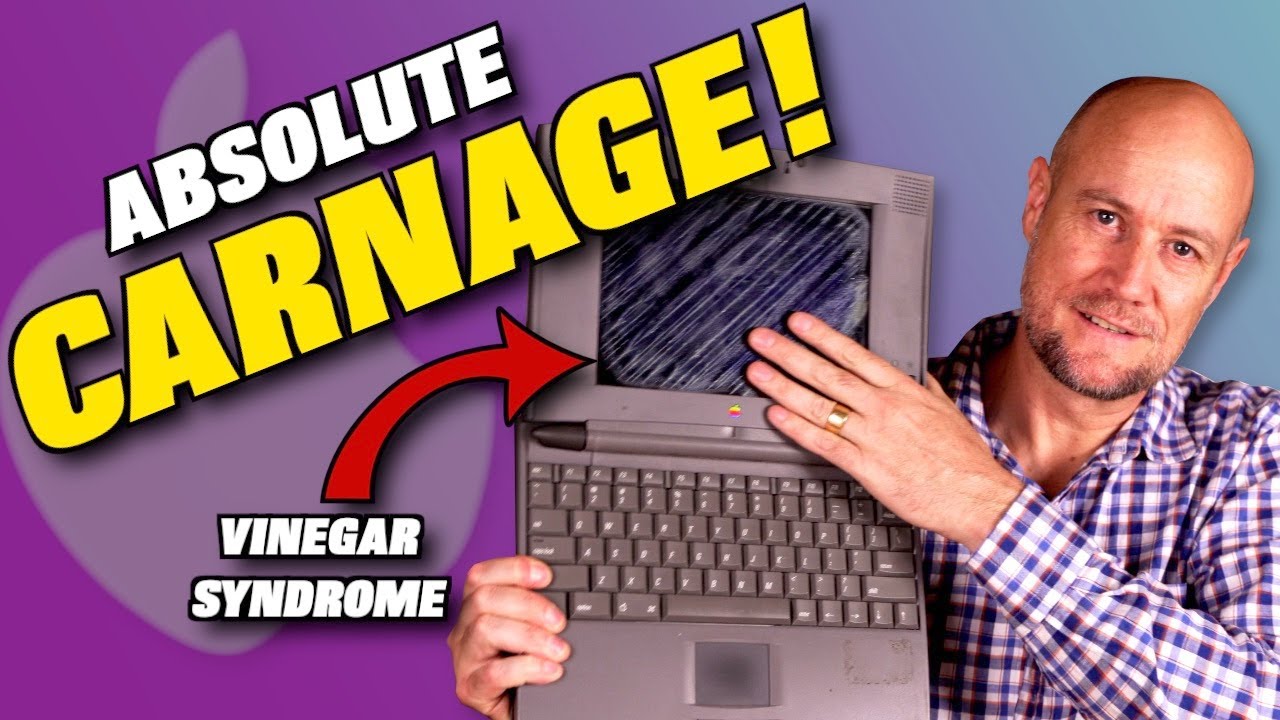PowerBook 540c Rescue and Repair - Fixing the vinegar syndrome LCD!