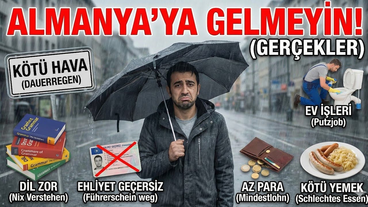 BUNLARA HAZIR DEĞİLSENİZ ALMANYA'YA GELMEYİ DÜŞÜNMEYİN