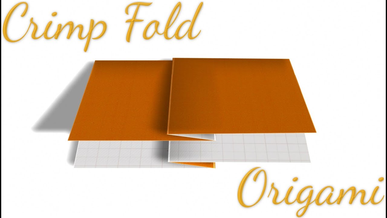 Crimp-fold in Origami (Folding Technique)