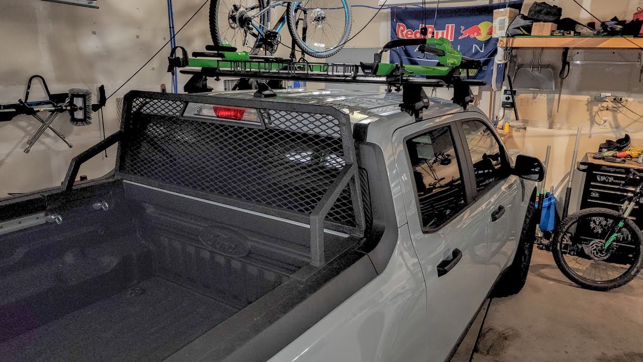 Ford Maverick Thule Evo roof rack and custom back rack