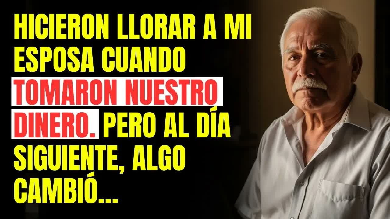 Hicieron llorar a mi esposa cuando tomaron nuestro dinero. Pero al día siguiente, algo cambió…
