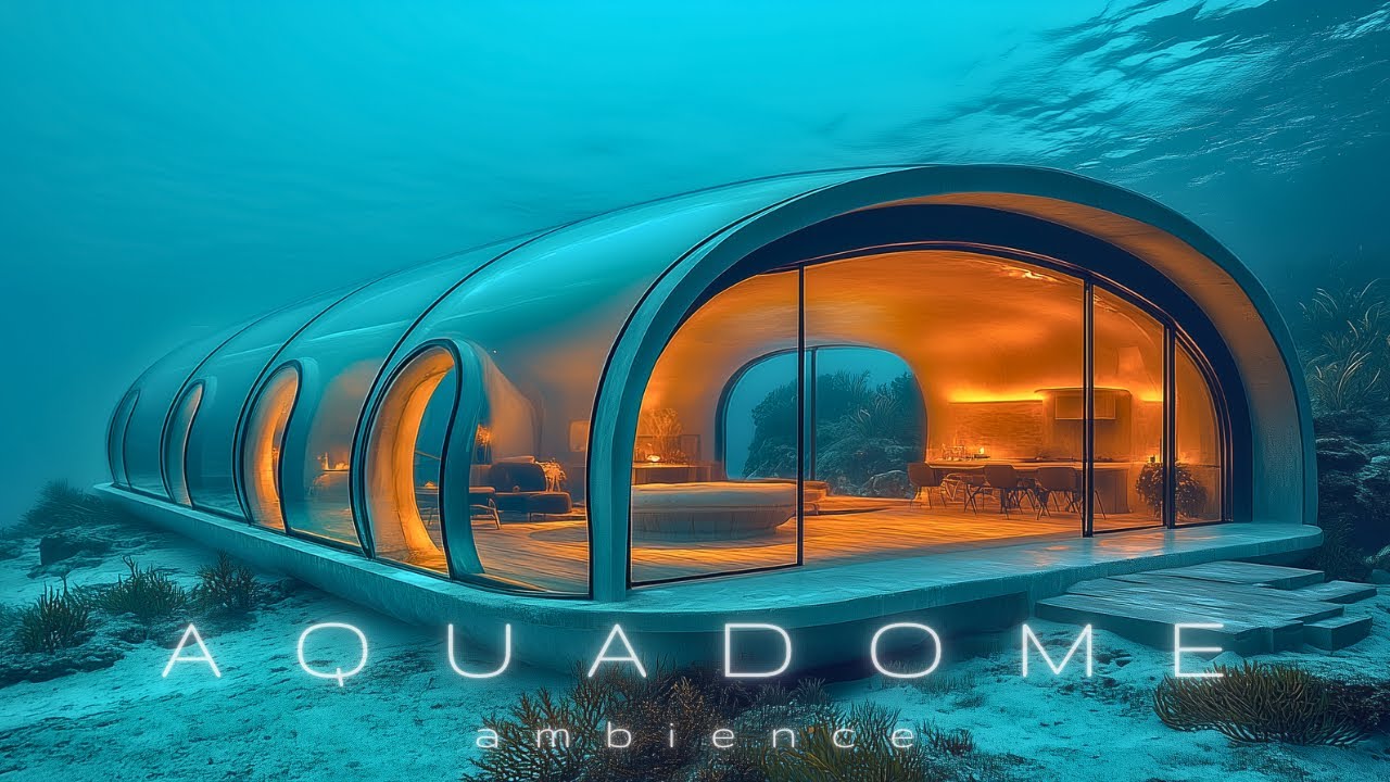 Aquadome Dreams | Whale Song + Ocean Ambience + Lofi Beats | 3 Hours of Deep Sea Escape | 4K
