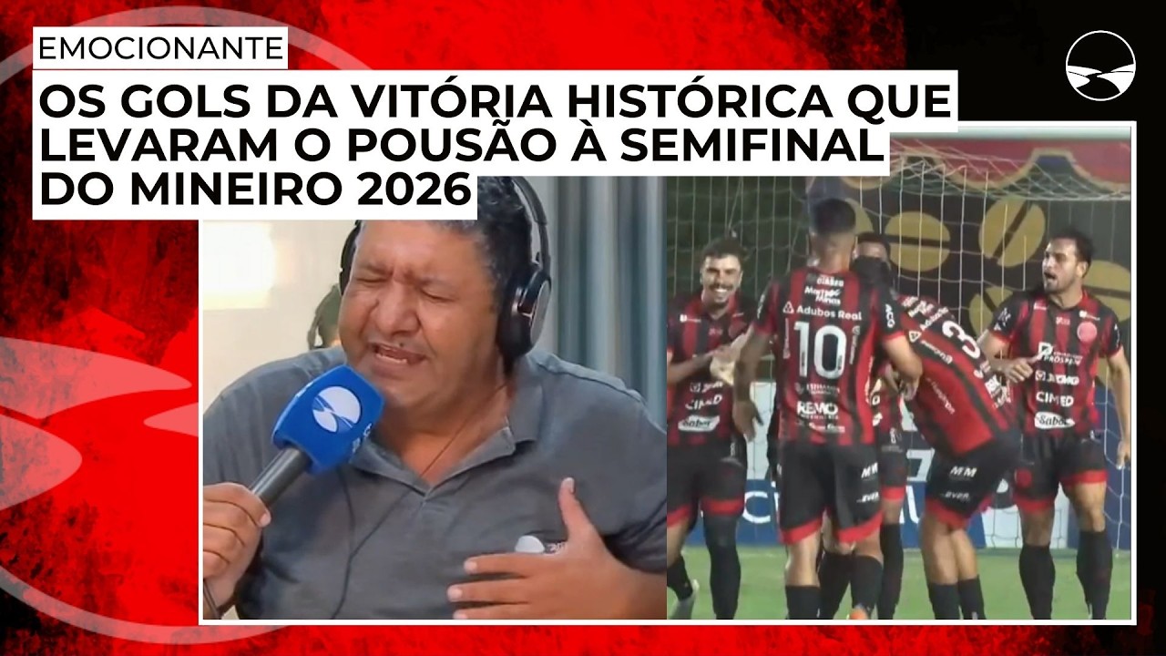 Os gols da vitória histórica que levaram o Pousão à semifinal do Mineiro 2026