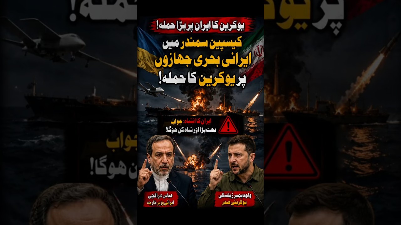 Ukraine strikes Iranian vessels in Caspian Sea | Iran Warned Massive Response #breakingnews