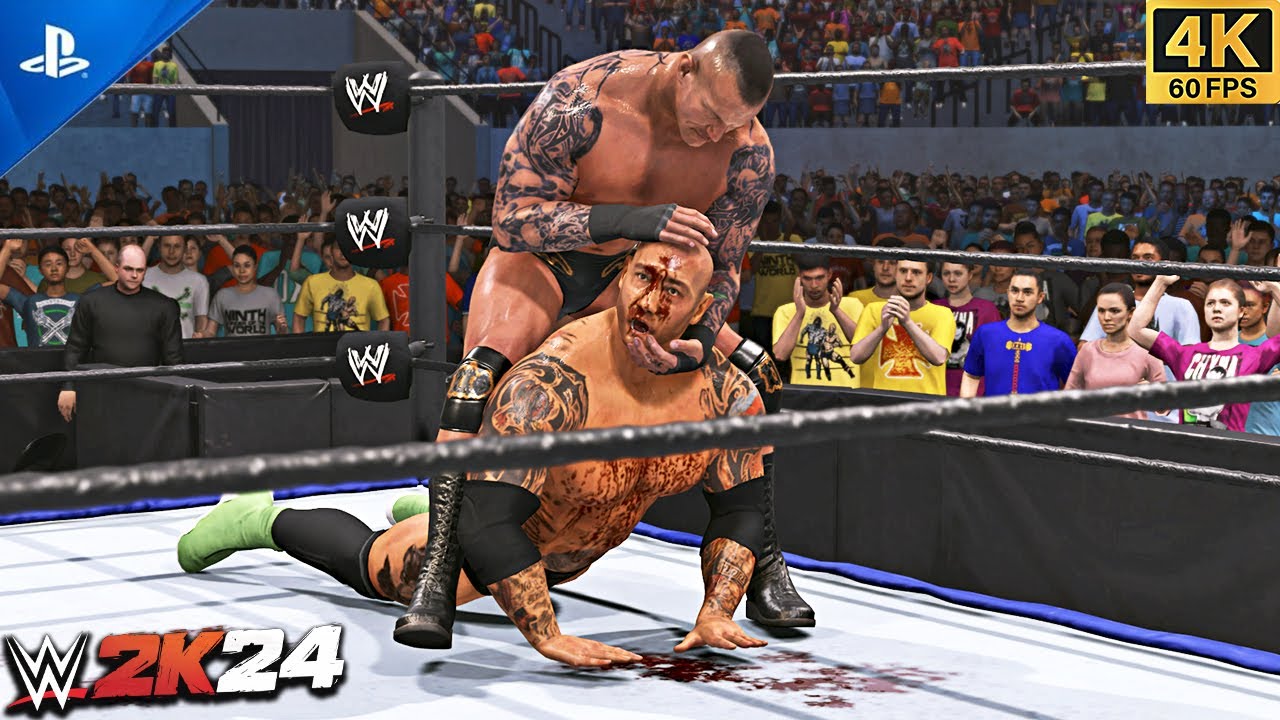 WWE 2K24 - Randy Orton VS Batista - No Holds Barred Match | 4K PS5