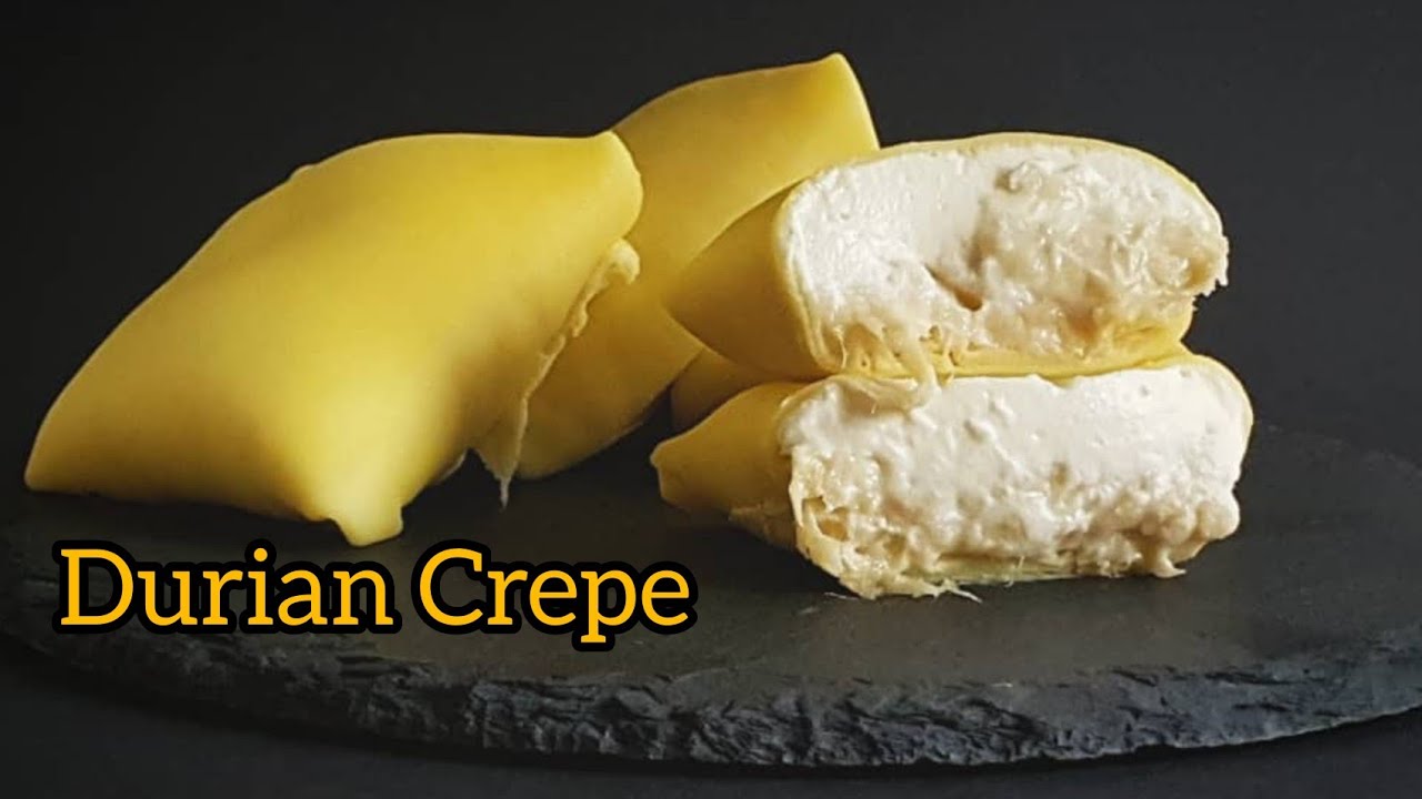Durian Crepe | How to make Simple Durian Crepe