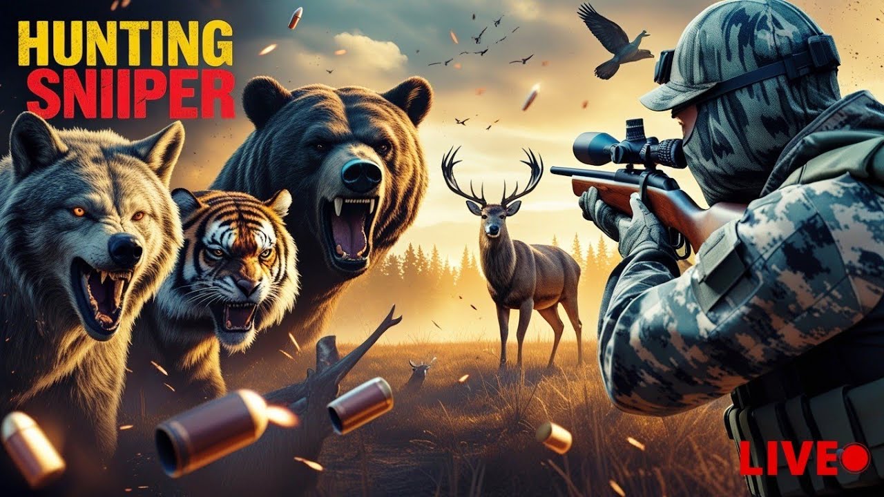 Hunting Sniper LIVE | Dangerous Animals Sniper Hunt 2026 !! Sea -X Gaming