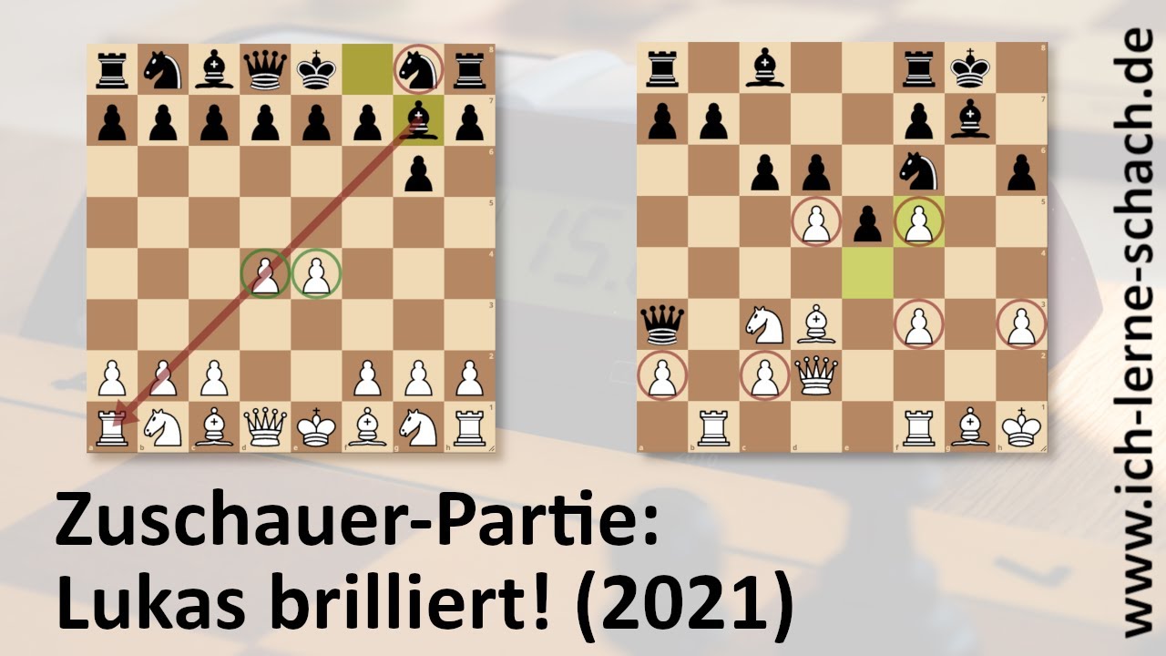 Zuschauer-Partie: Lukas brilliert! (2021, Moderne Verteidigung)