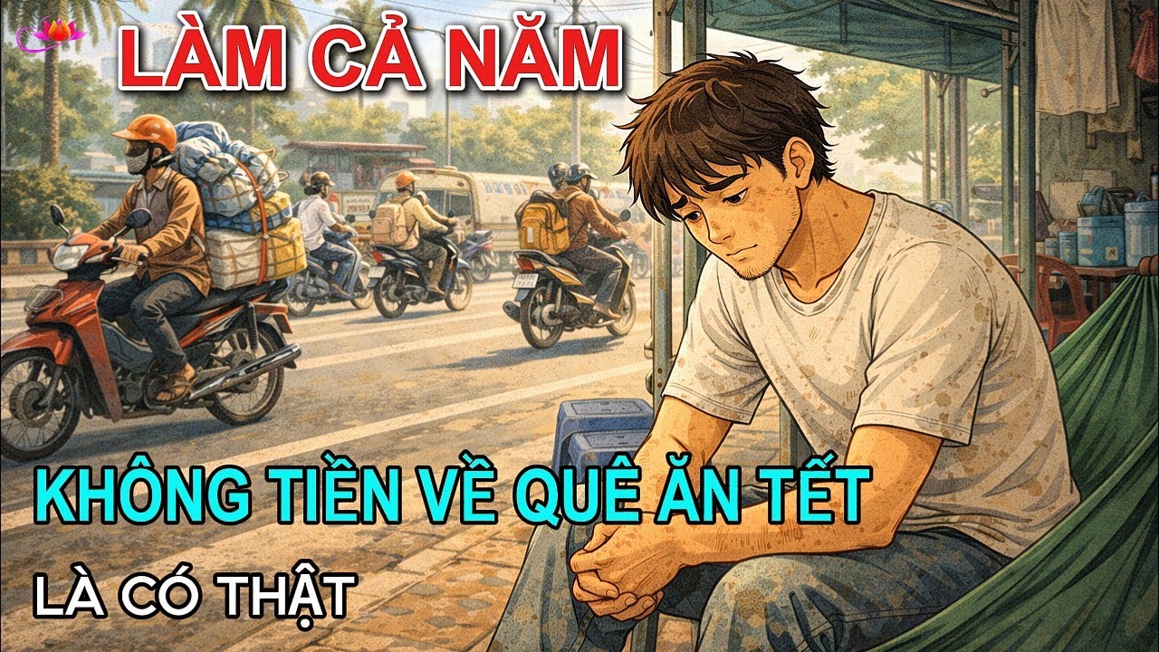 Đi làm cả năm vẫn không có tiền về quê ăn tết (là có thật) đêm giao thừa cha mẹ già buồn bã nhớ con