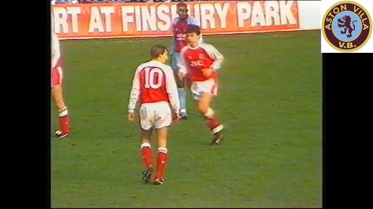 Arsenal 0 Aston Villa 0 - League Div 1 - 11th Jan 1992