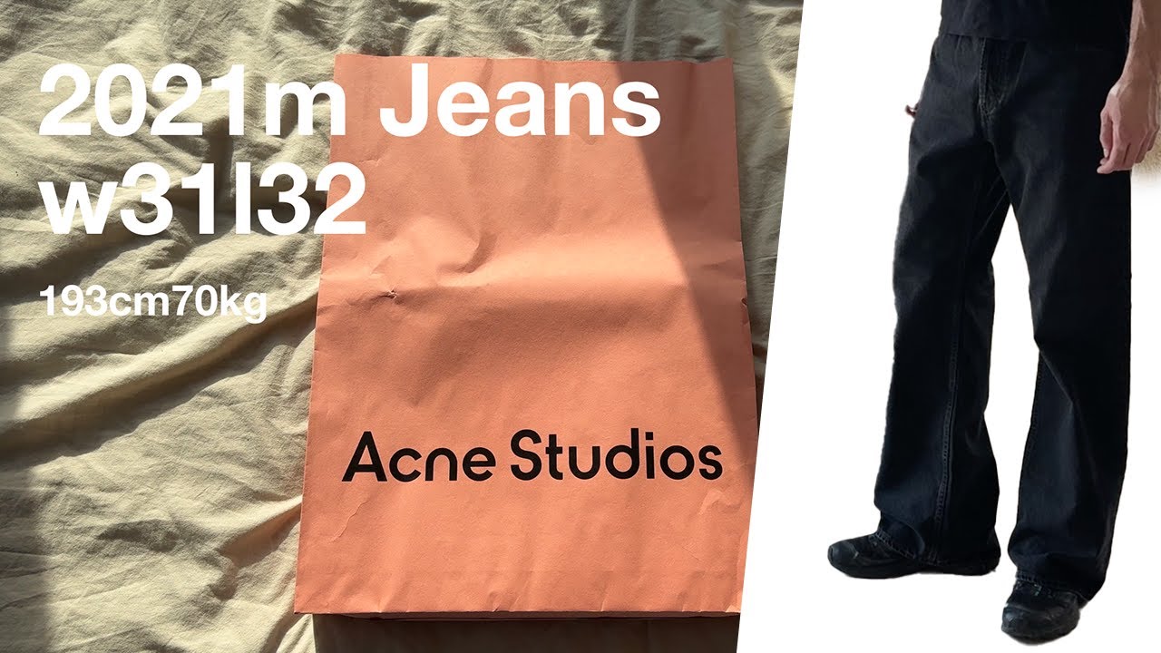 Acne Studios 2021m Jeans Black (details and on body fit)