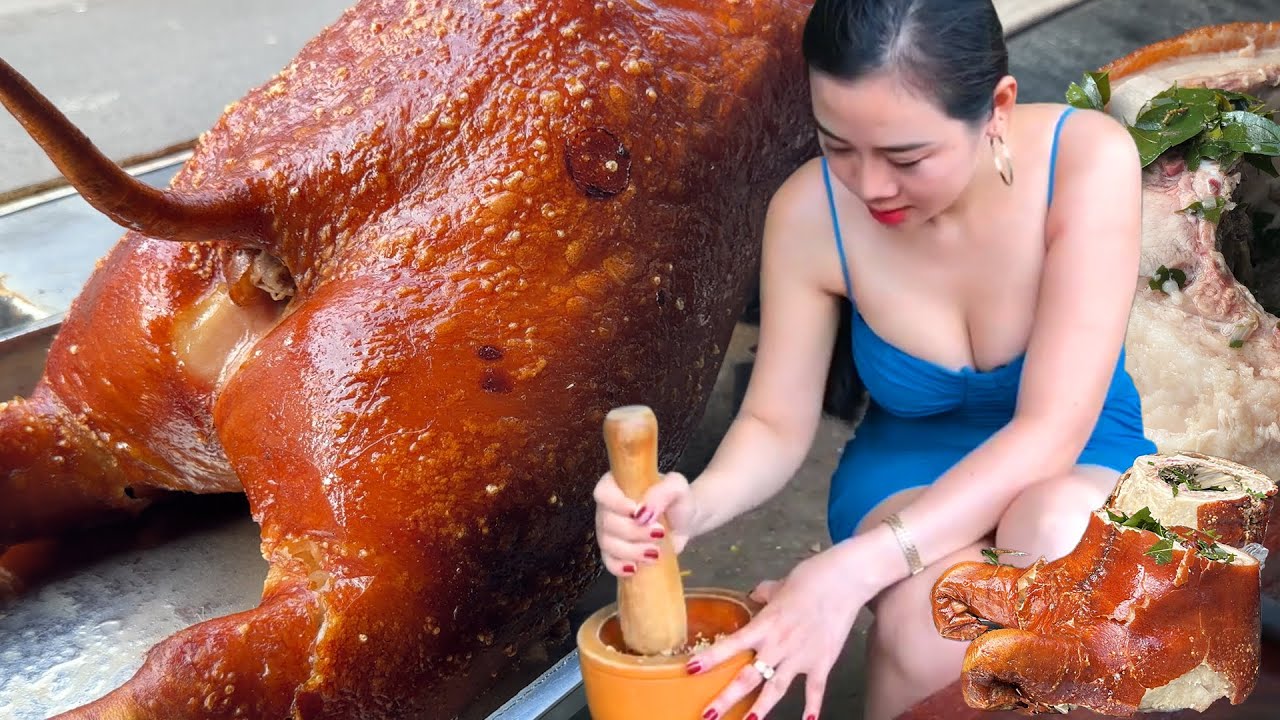 Đột nhập quán làm Lợn quay Lạng Sơn, Chủ quán chia sẻ chuẩn vị thơm ngon