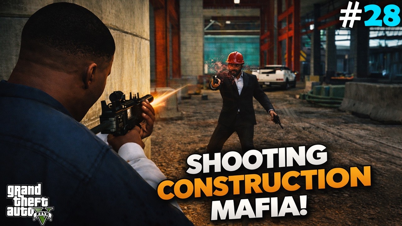 Franklin killing Construction Mafia in GTA V | The Construction Assassination