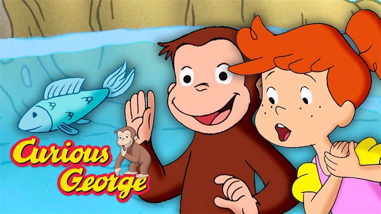 Time to go Swimming! 🐵 Curious George 🐵 Kids Cartoon 🐵 Kids Movies