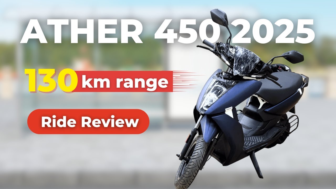 130km Range Ather 450 2025: Traction Control, No Motor Fan & More! (Ride Review)