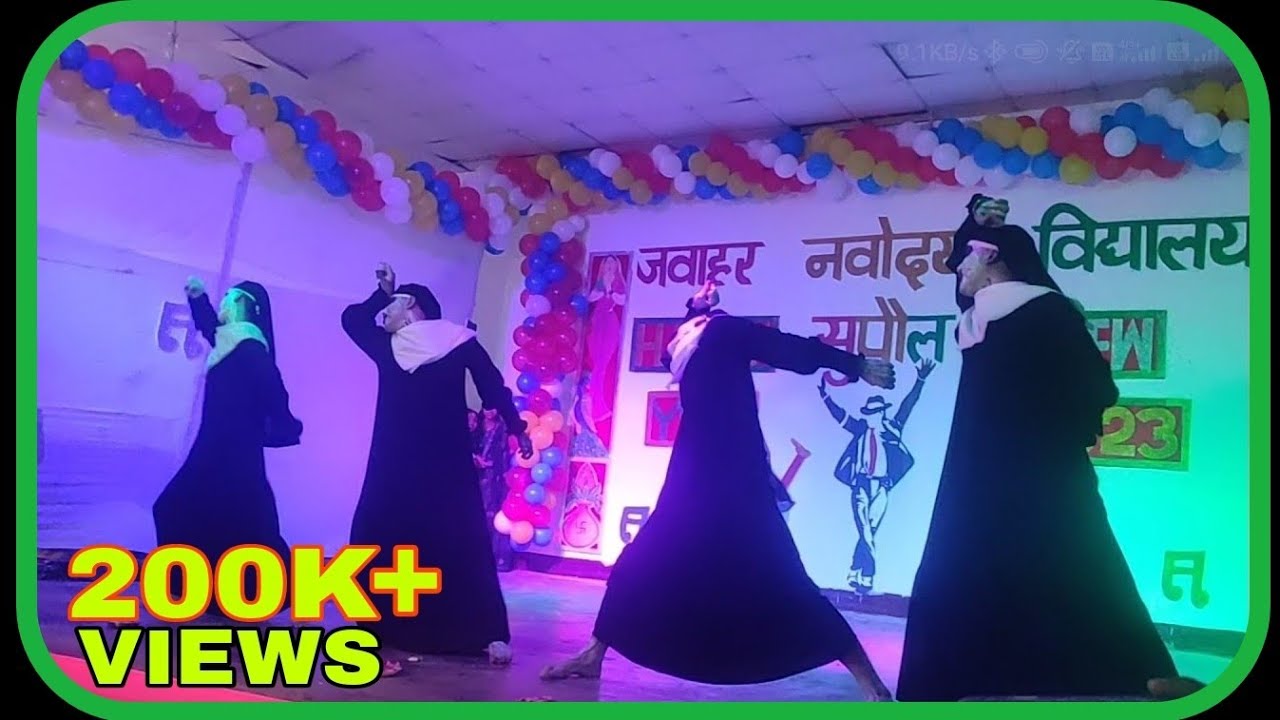 NUN DANCE LAST ME YE KYA HUA😱|| NEW YEAR 2023 || JNV SUPAUL || DANCE - 01 #trending #comedy #dance 