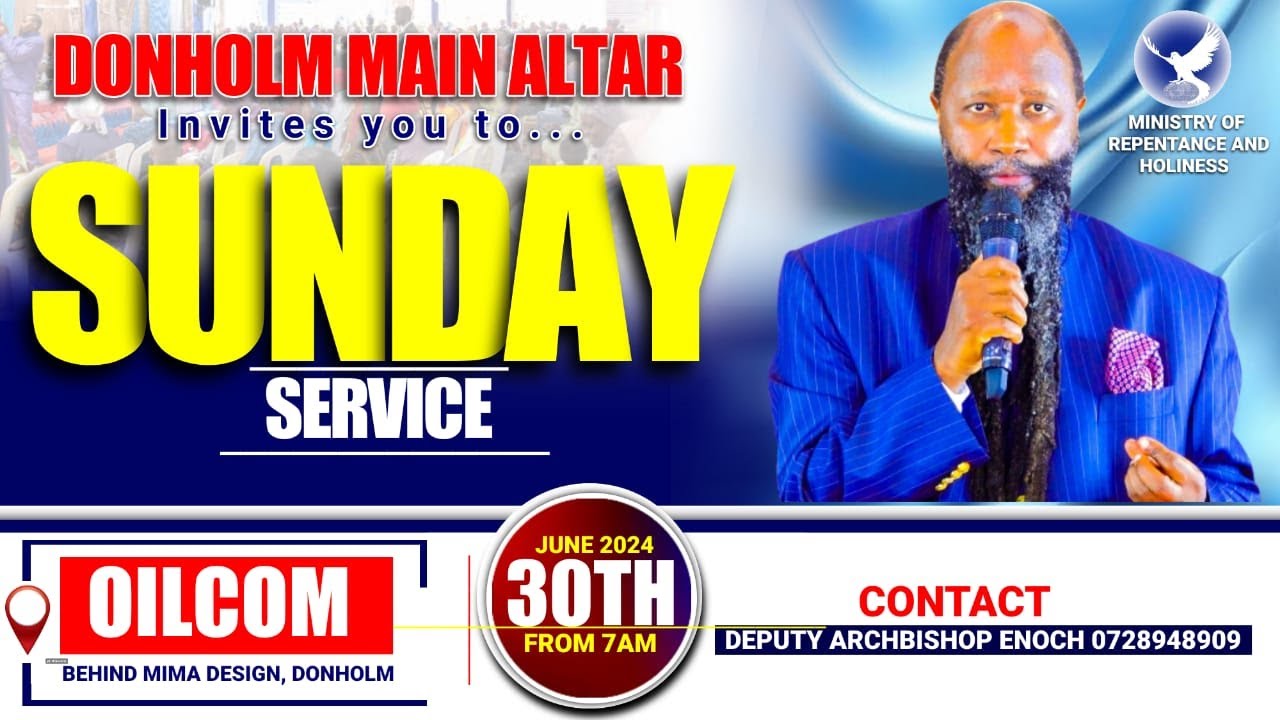 DONHOLM  MAIN ALTAR  SUNDAY SERVICE -30TH JUNE 2024