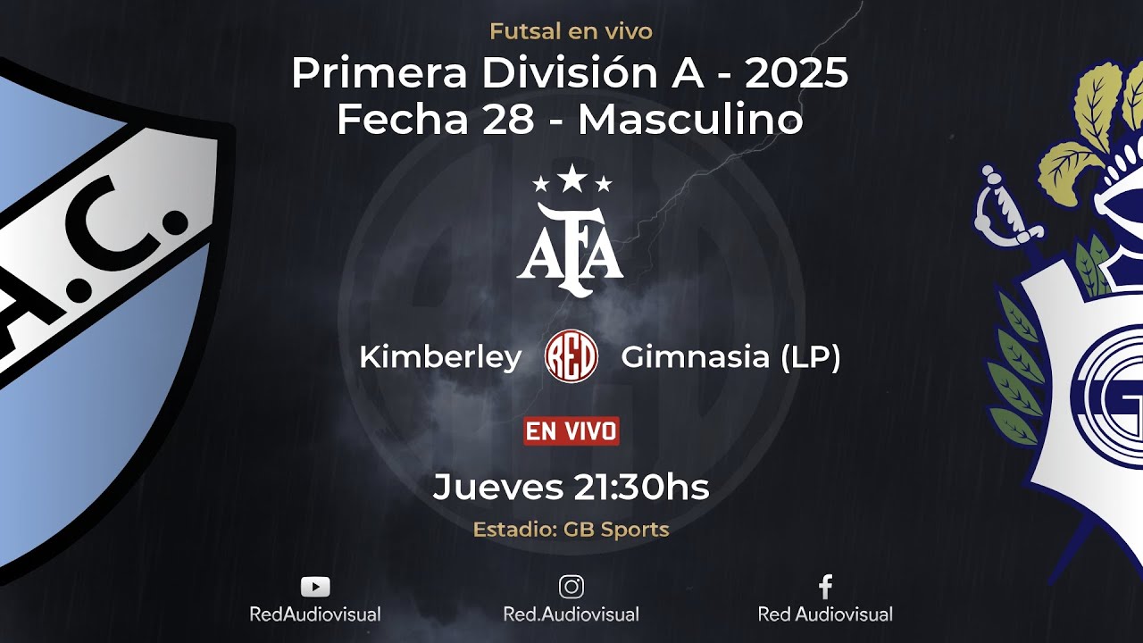 🔴 Kimberley vs Gimnasia (LP) - Fecha 28 - Primera División A - Futsal AFA 2025 - Masculino