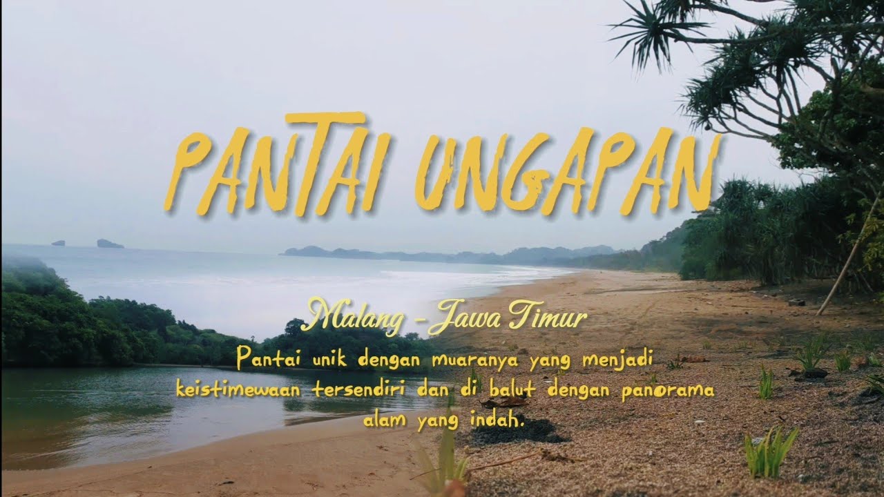 Uniknya Pantai Ungapan dengan keindahan muaranya yang eksotis di Malang‼️