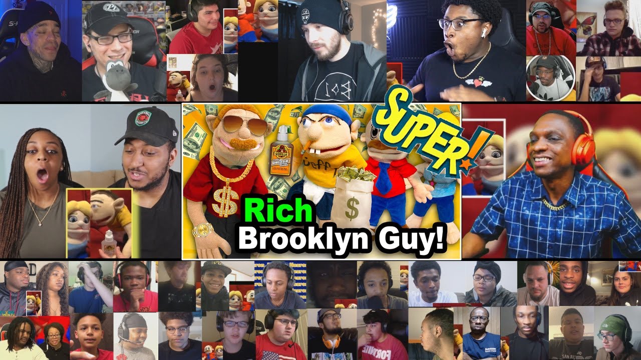 Super version | SML Movie: Rich Brooklyn Guy [REACTION MASH-UP]#28