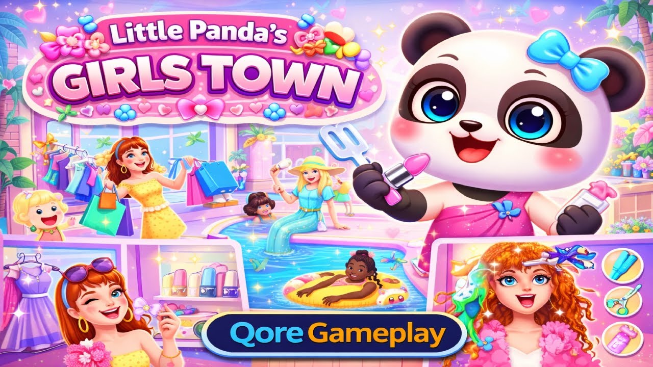 Little Panda’s Girls Town | Fun City Life & Role Play Gameplay (Android/iOS)