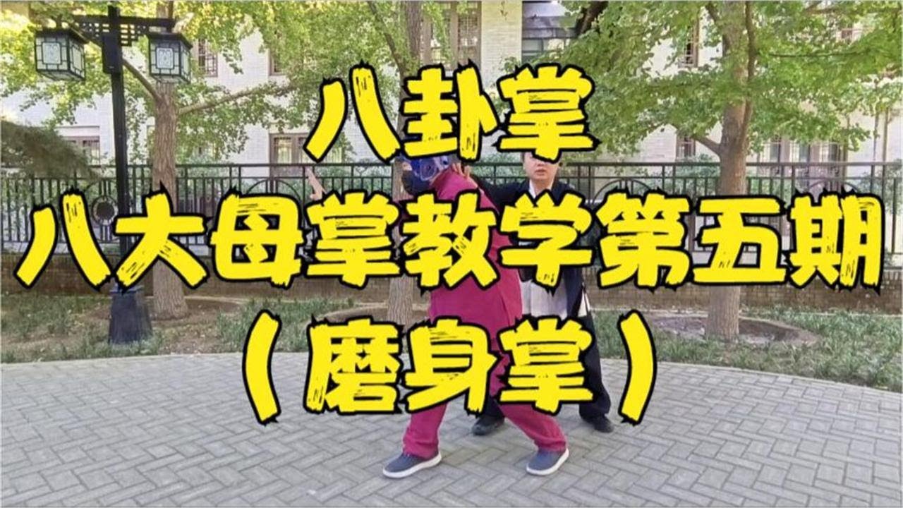 【八卦掌】八大母掌教学第五期——磨身掌！
