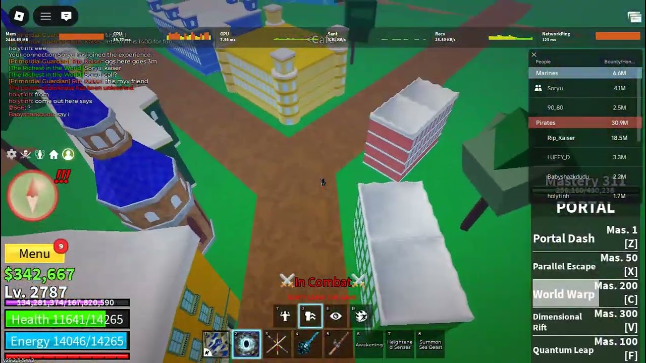 Roblox Blox Fruits Ttk pvp