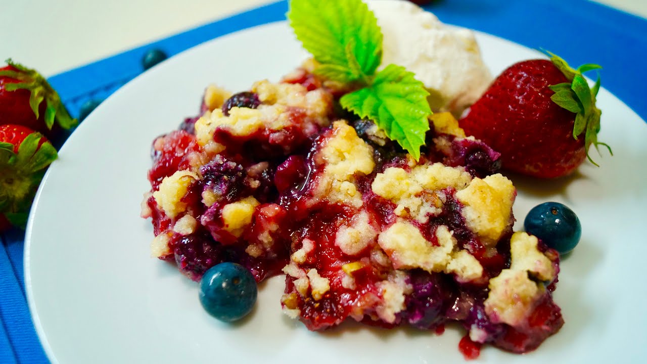 Mixed Berry Crumble Recipe!! - Conquer Your Kitchen