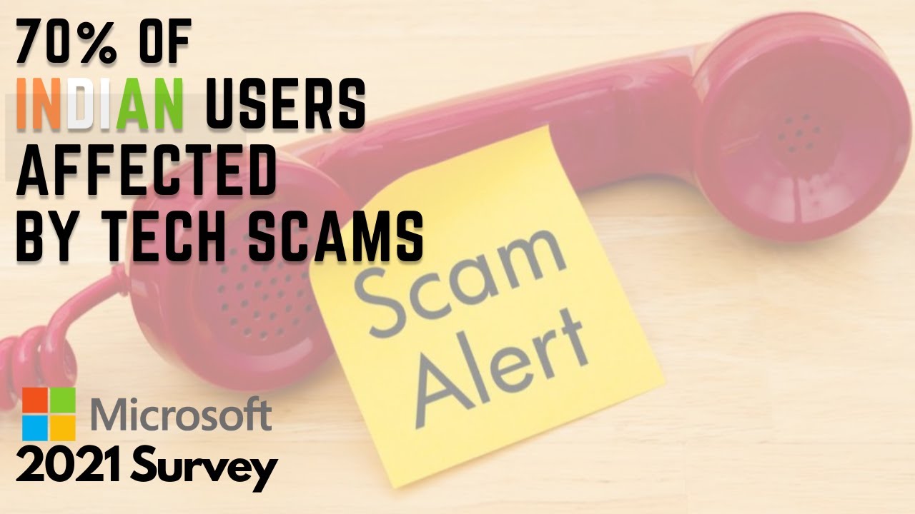 Why INDIANS lose money in TECH SCAMS ? | Tech-support scammers hit 70% of India |MICROSOFT SURVEY 21