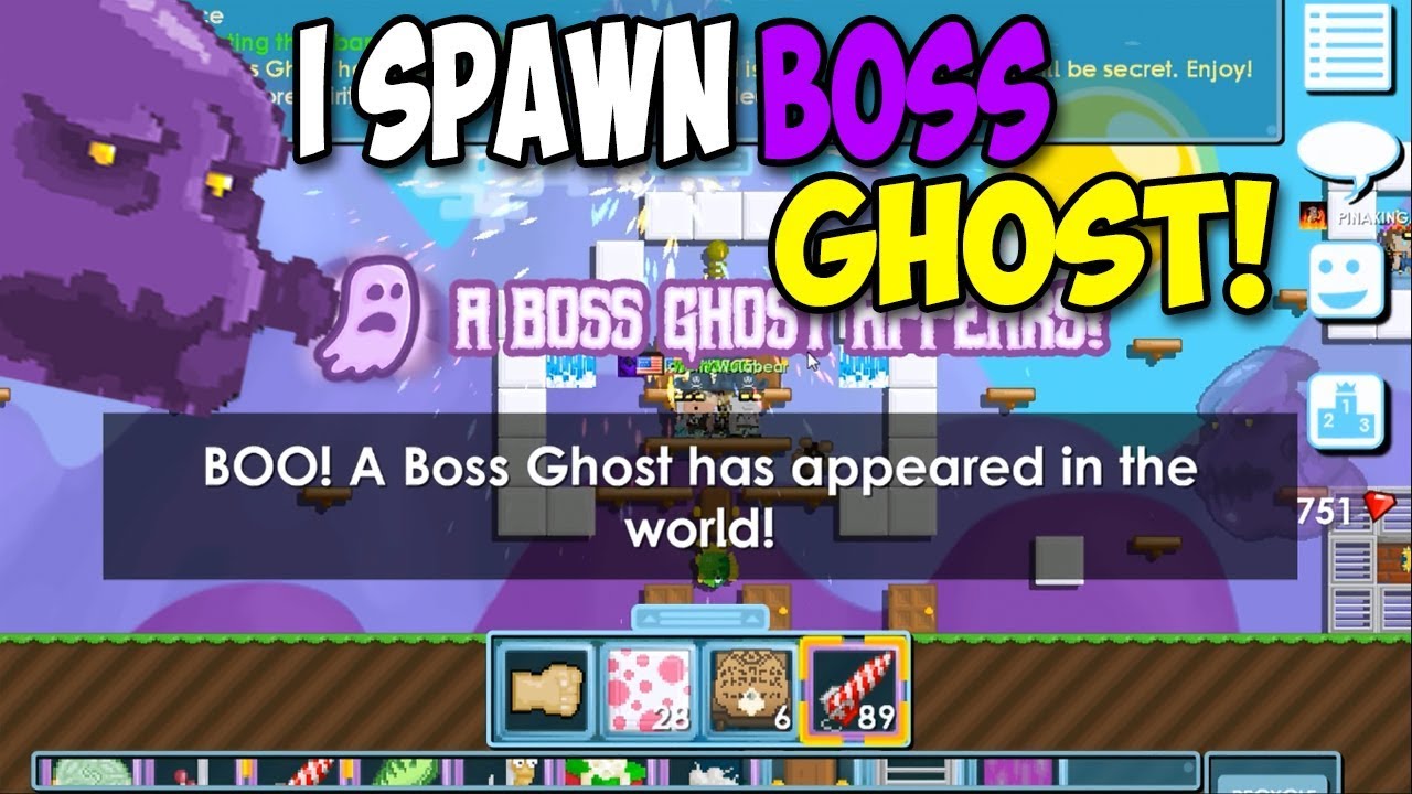GROWTOPIA| I SPAWN BOSS GHOST! INSANE BOSS!