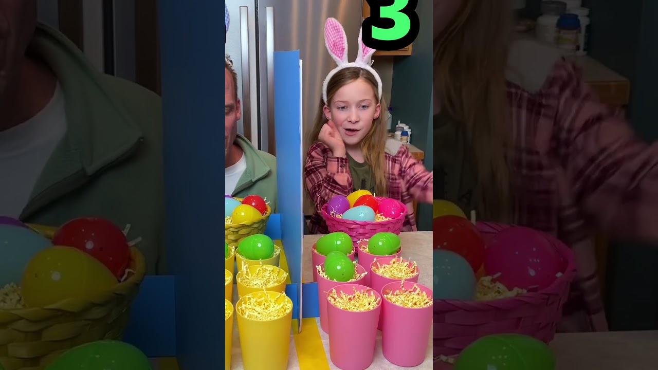 Loser gets an Egg on their Head! #family #game #easter #egg