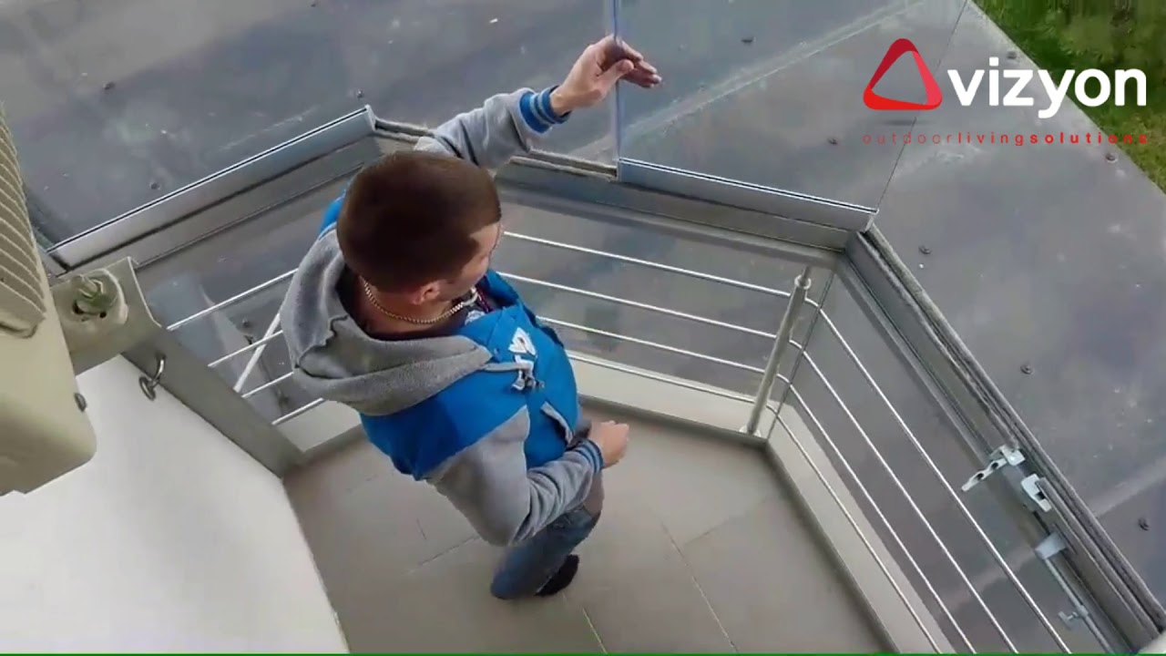 Vizyon VBS frameless corner balcony