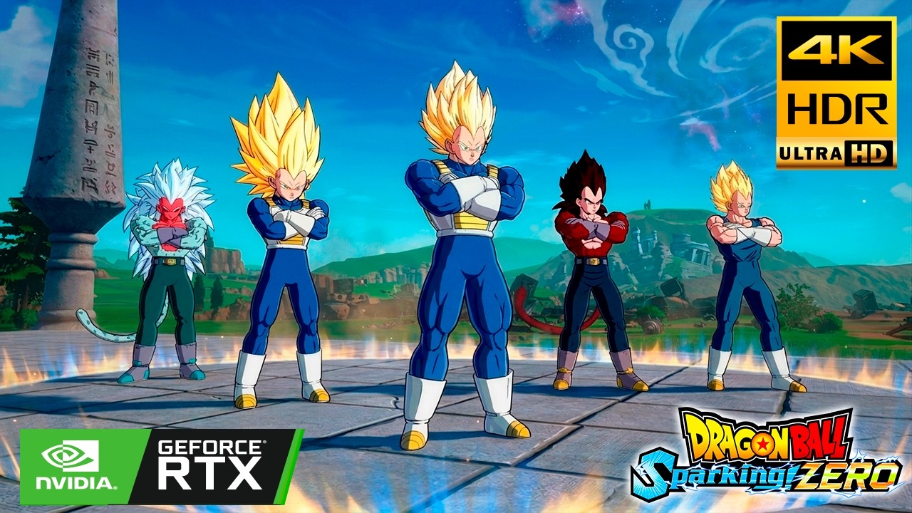 Dragon ball Sparking Zero (MOD LATINO) Vegeta Super vs mas versiones de Vegeta