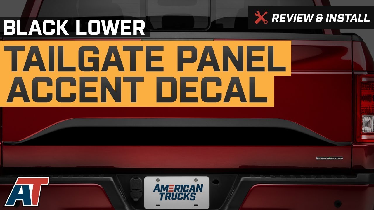 2015-2017 F150 American Muscle Graphics Black Lower Tailgate Panel Accent Decal Review & Install