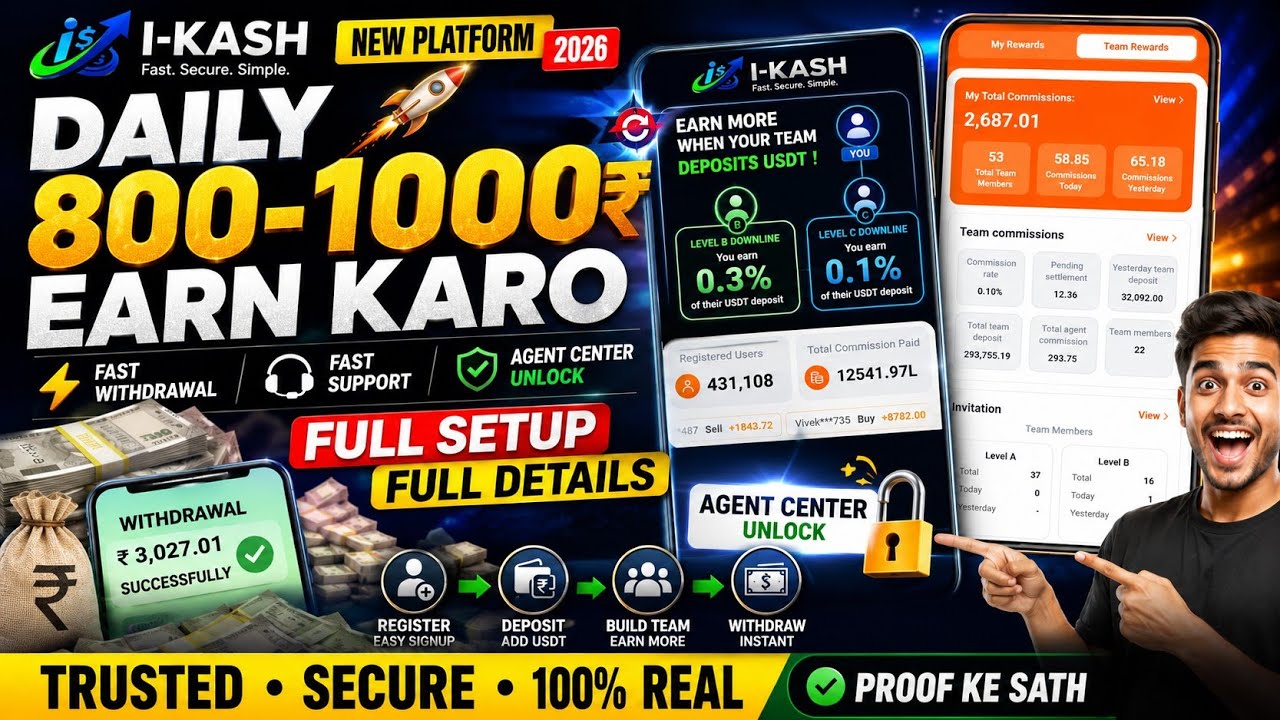 Kash Pay New Platform 2026 🚀 | Agent Center Unlock + Full Earning Setup