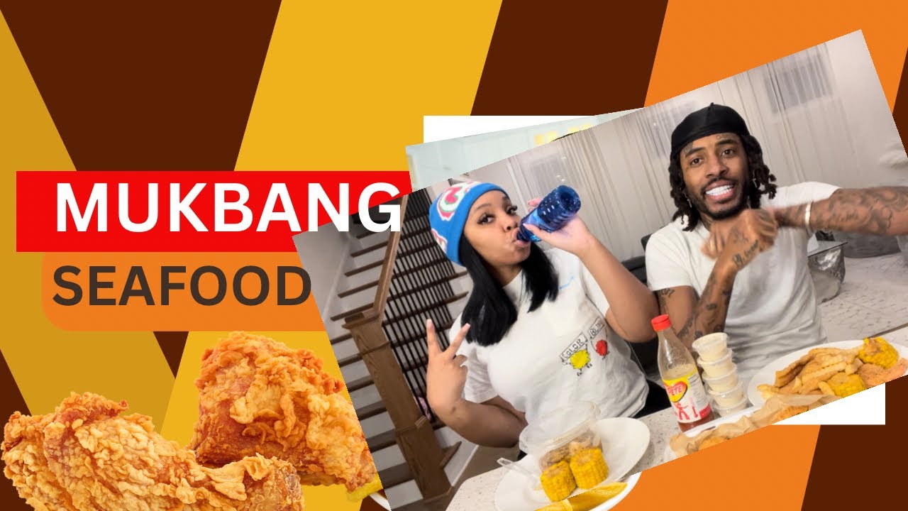 FRIED KING CRAB SEAFOOD MUKBANG ( CRAZY STORY TIME )