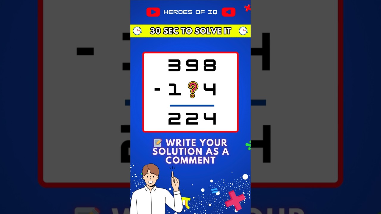 Brain Quiz: Can You Do This Mental Math? 🔥 