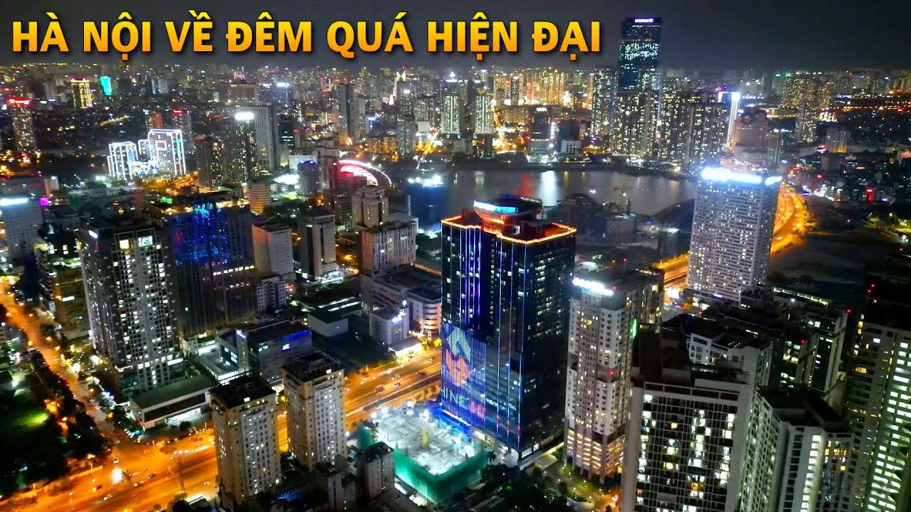 SKYLINE HÀ NỘI VỀ ĐÊM 2023 | HANOI DRONES AT NIGHT #hanoiskyline